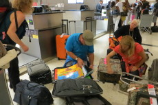 Suitcases in LAX